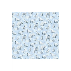 Father Christmas Animals Light Blue - 24694-42 Father Christmas Animals Light Blue - 24694-42