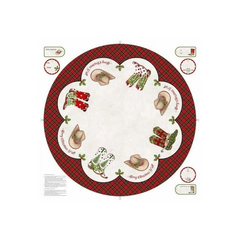 Howdy Christmas Cowboy Christmas Tree Skirt Panel - DP24611-11 Howdy Christmas Cowboy Christmas Tree Skirt Panel - DP24611-11