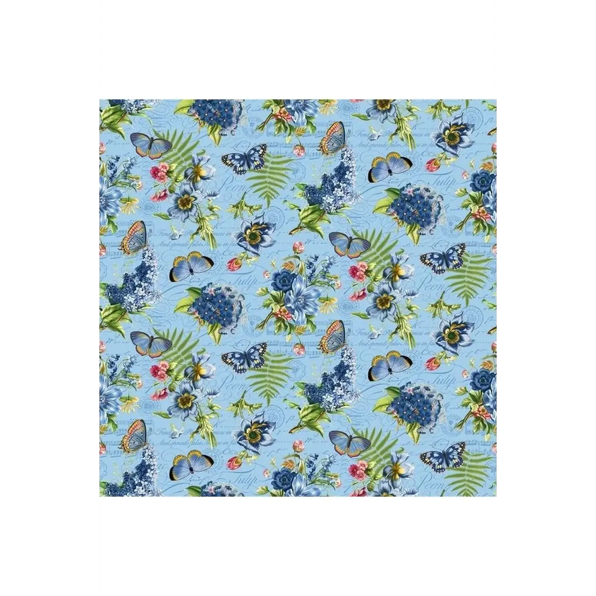 Fabric, Northcott, Something Blue Feature Floral - DP25079 Fabric, Northcott, Something Blue Feature Floral - DP25079