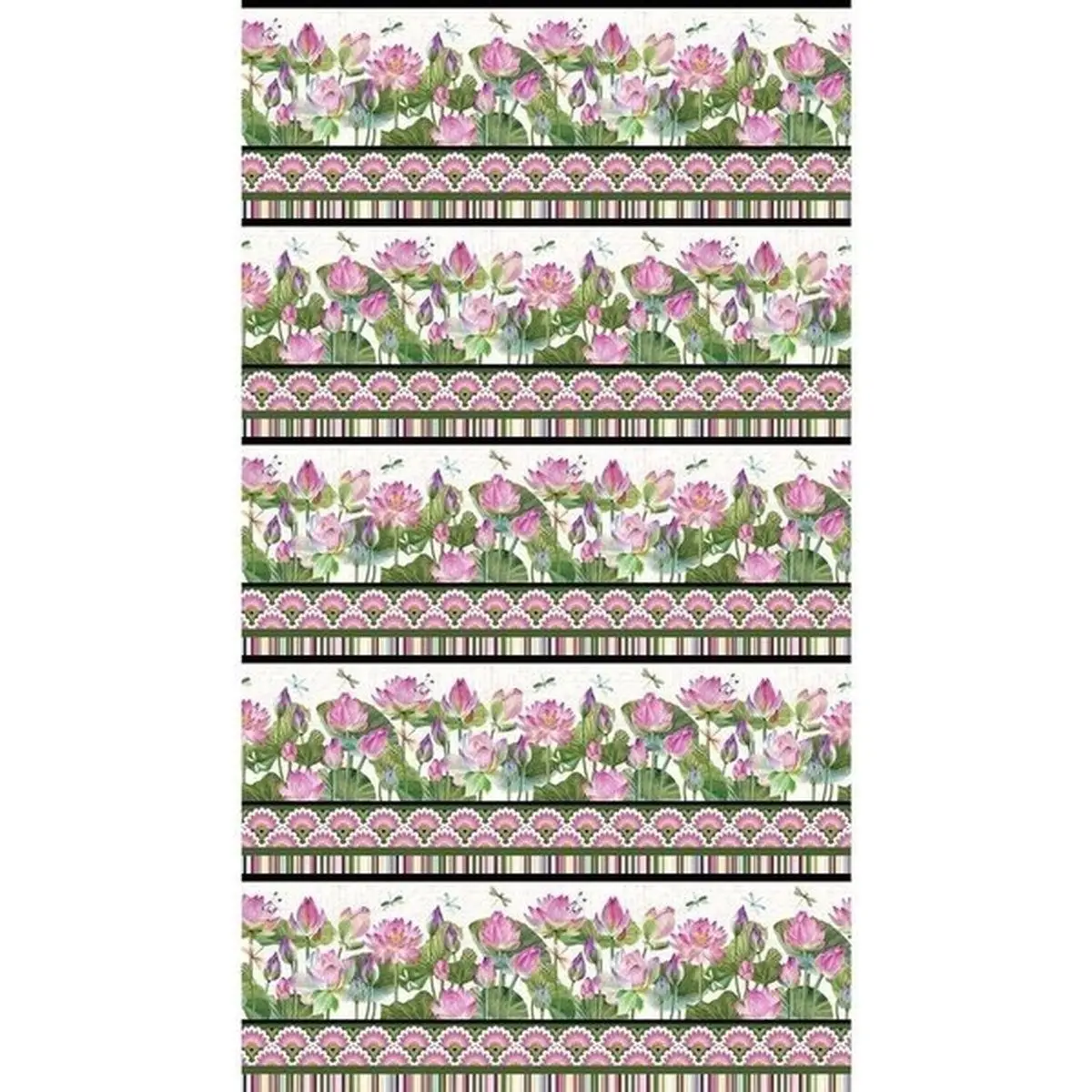 Water Lilies Border Stripe DP25056-11 Water Lilies Border Stripe DP25056-11