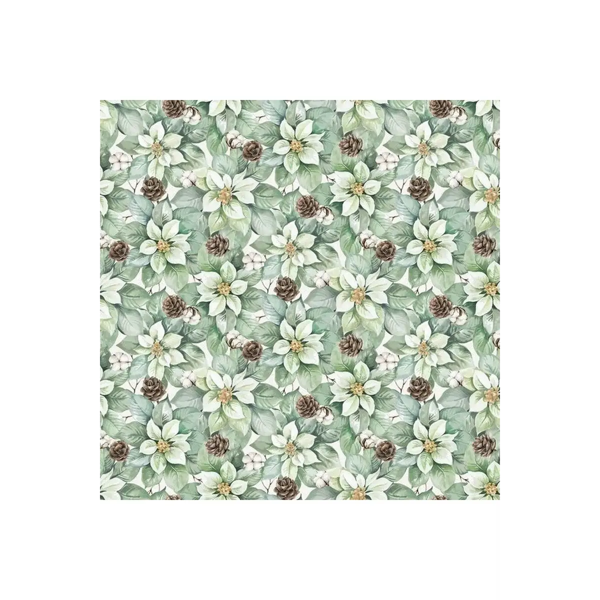 White Linen Christmas Pack Poinsettia - 25429-10 White Linen Christmas Pack Poinsettia - 25429-10