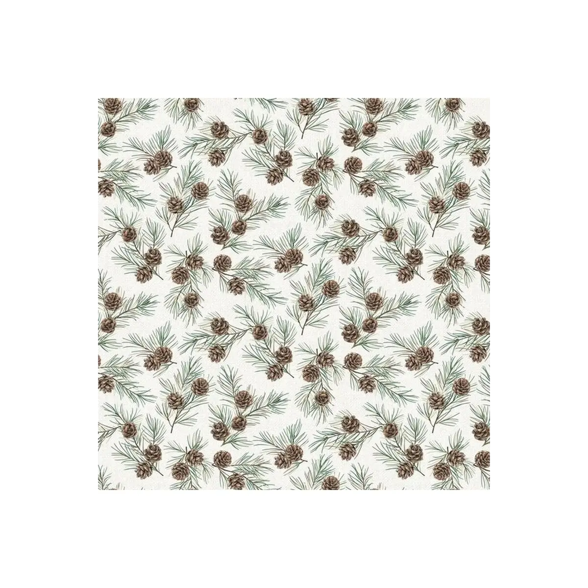 White Linen Christmas Pinecones - 25430 White Linen Christmas Pinecones - 25430