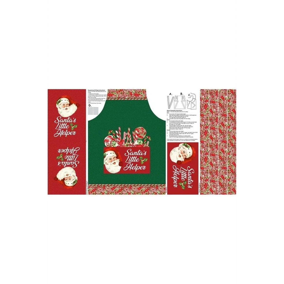 Peppermint Candy Apron Panel - DP24622-78 Peppermint Candy Apron Panel - DP24622-78