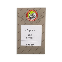 Organ Ball Point Blind Stitch Industrial Machine Needles - System: 251, LWx3T Organ Ball Point Blind Stitch Industrial Machine Needles - System: 251, LWx3T