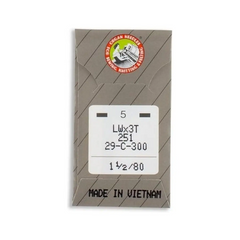 Organ Ball Point Blind Stitch Industrial Machine Needles - System: 251, LWx3T Organ Ball Point Blind Stitch Industrial Machine Needles - System: 251, LWx3T