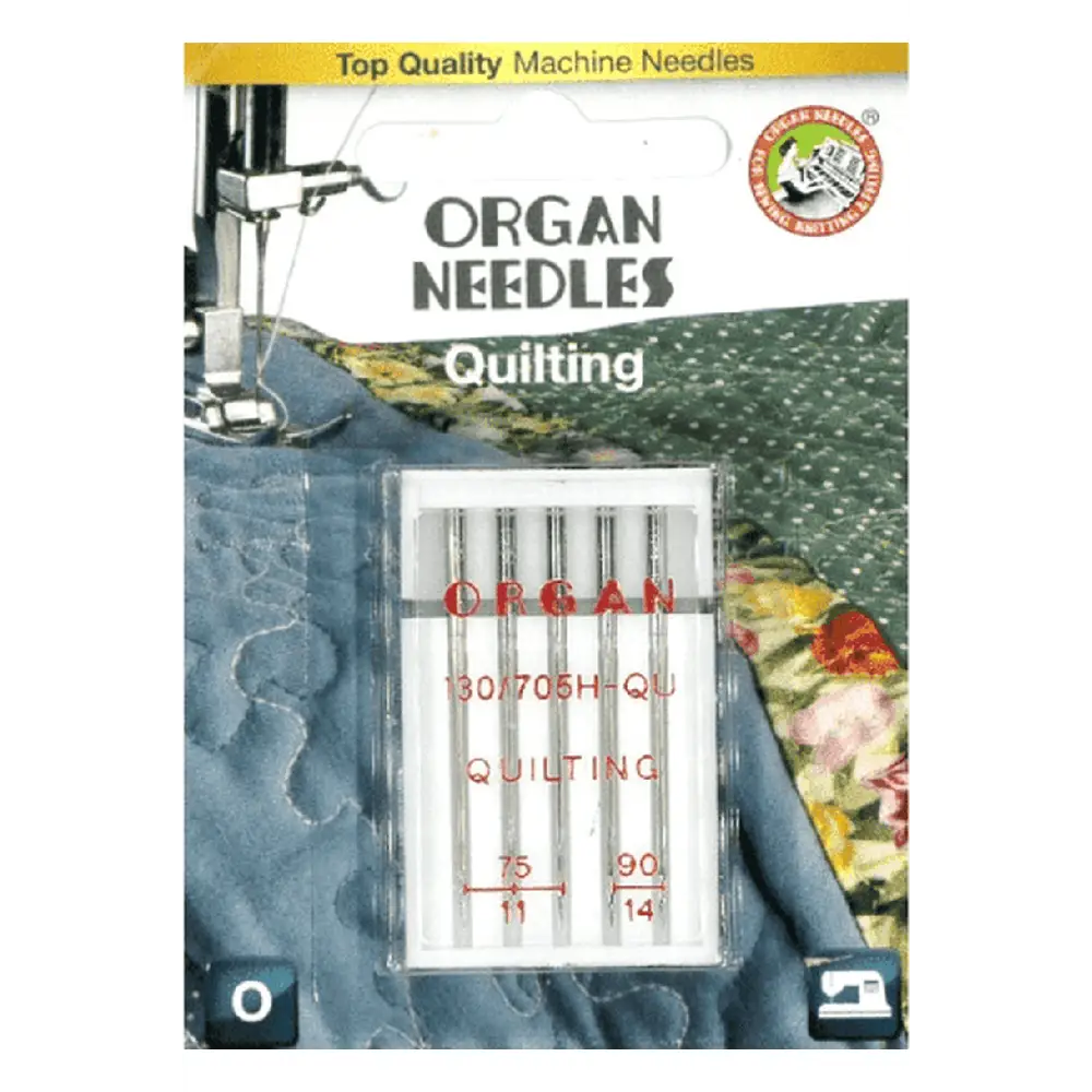 Organ Carded Quilting Needles Assorted Size 75/11-90/14 5 Pack #5430000BL Organ Carded Quilting Needles Assorted Size 75/11-90/14 5 Pack #5430000BL