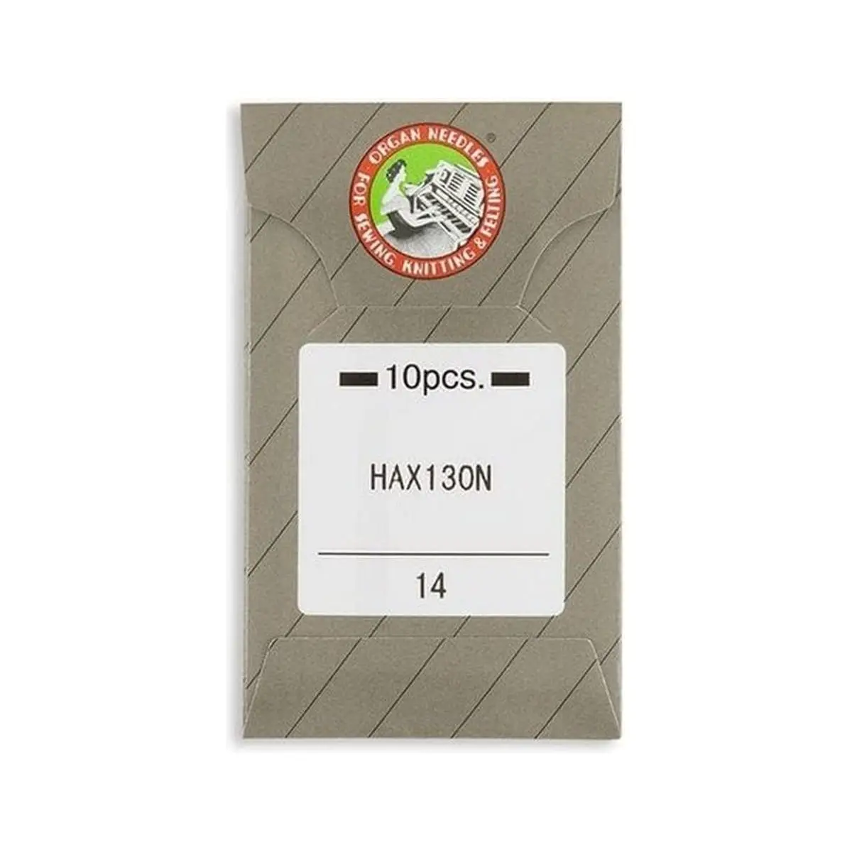 Organ Brand Domestic Machine Needles - System: Top Stitch - HAx130, HAx130N - 10/Pack Organ Brand Domestic Machine Needles - System: Top Stitch - HAx130, HAx130N - 10/Pack