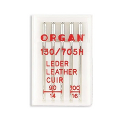 Organ Brand Domestic Needles - System: Leather 15x1, 130/705H - 5/Pack Organ Brand Domestic Needles - System: Leather 15x1, 130/705H - 5/Pack