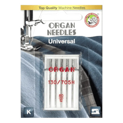 Organ Carded Universal Needles Size 80/12 5 Pack #5105080BL Organ Carded Universal Needles Size 80/12 5 Pack #5105080BL