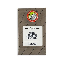 Organ Brand Industrial Machine Needles - System: 134D, 135x8TRI, PFx134D, SY1981 LEATHER - 10/Pack Organ Brand Industrial Machine Needles - System: 134D, 135x8TRI, PFx134D, SY1981 LEATHER - 10/Pack