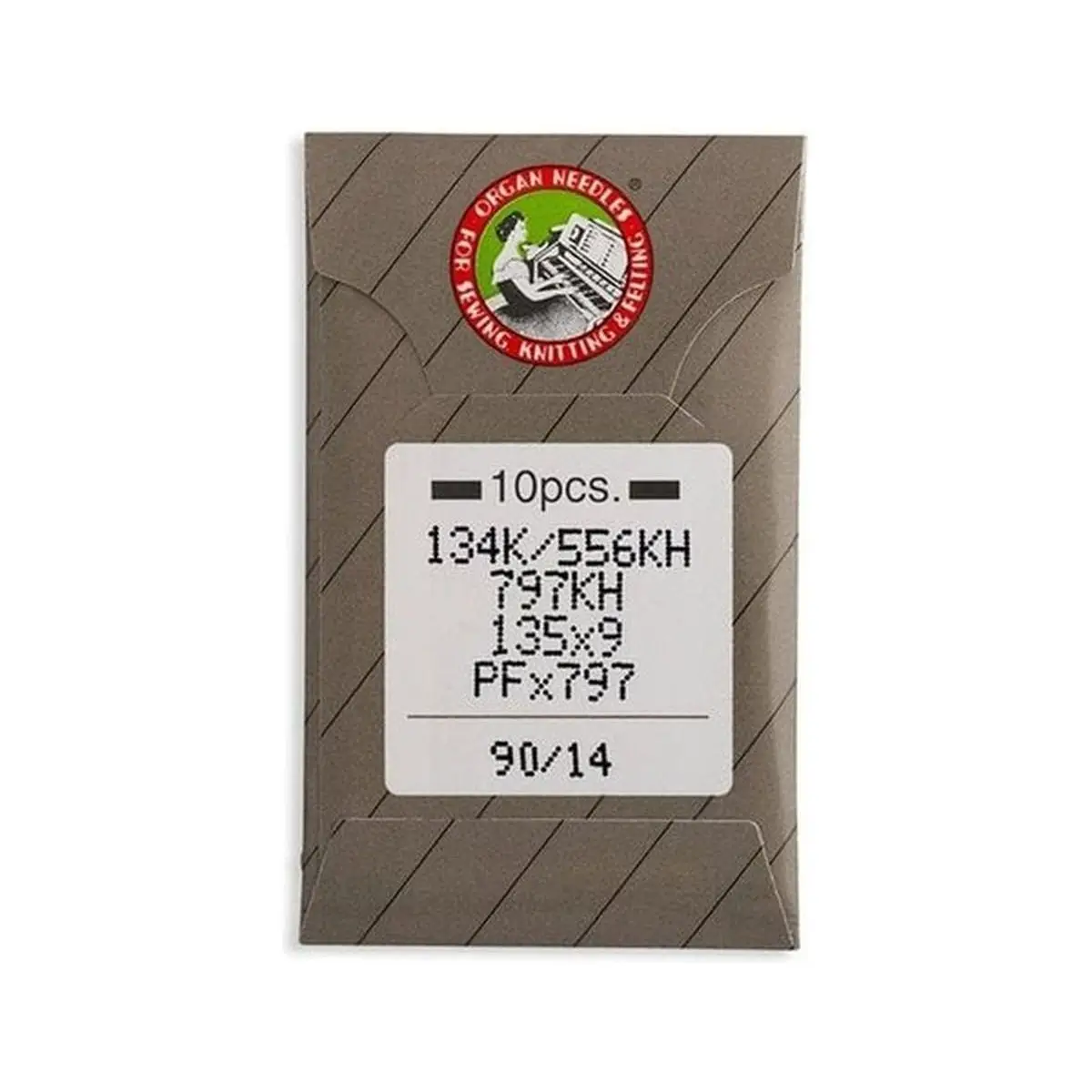 Organ Brand Industrial Machine Needles - System: 134K/556KH, 797KH, 135x9, PFx797 - 10/Pack Organ Brand Industrial Machine Needles - System: 134K/556KH, 797KH, 135x9, PFx797 - 10/Pack