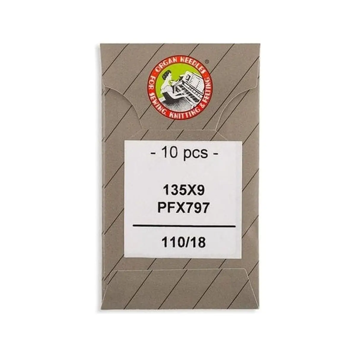 Organ Brand Industrial Machine Needles - System: 134K/556KH, 797KH, 135x9, PFx797 - 10/Pack Organ Brand Industrial Machine Needles - System: 134K/556KH, 797KH, 135x9, PFx797 - 10/Pack