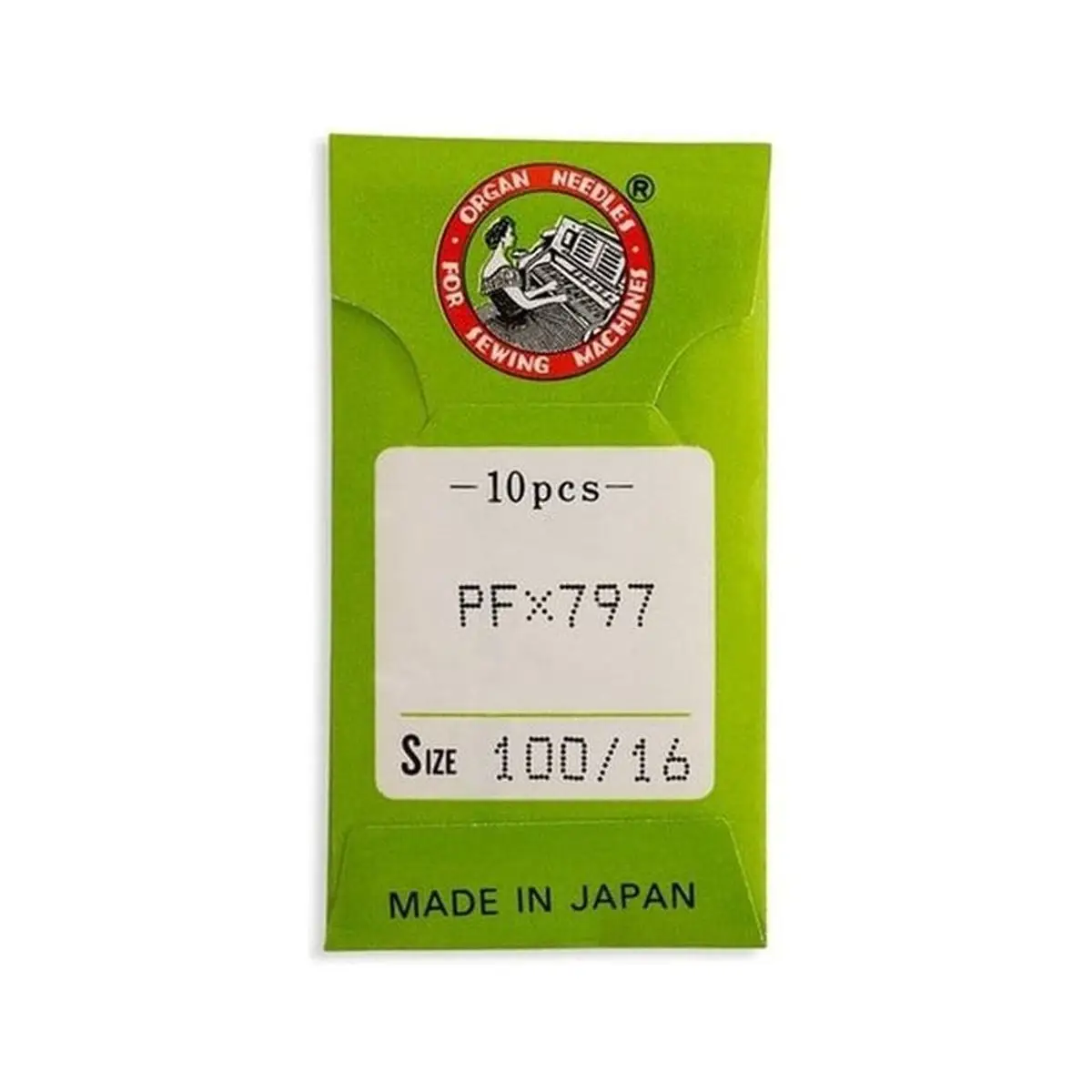 Organ Brand Industrial Machine Needles - System: 134K/556KH, 797KH, 135x9, PFx797 - 10/Pack Organ Brand Industrial Machine Needles - System: 134K/556KH, 797KH, 135x9, PFx797 - 10/Pack