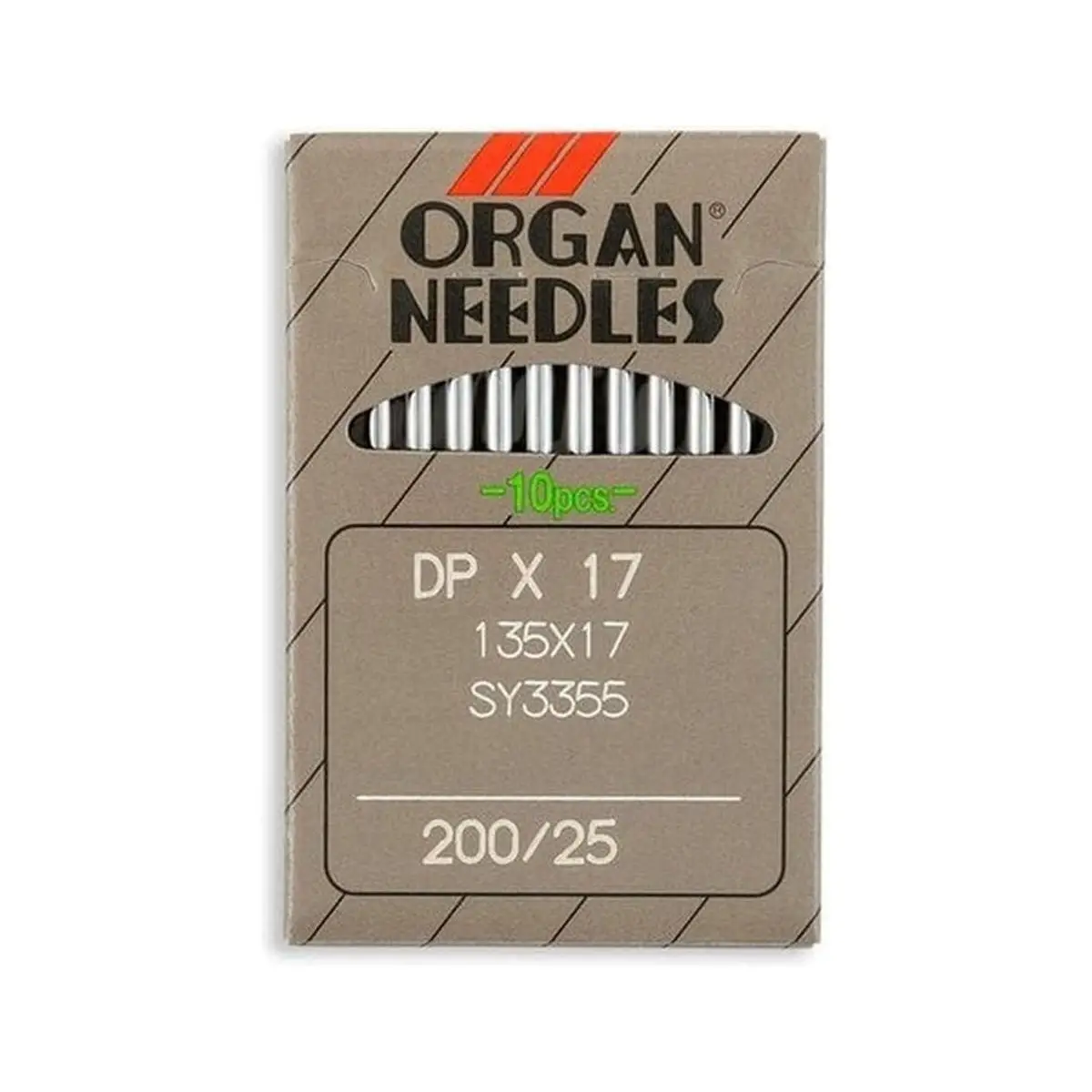 Organ Brand Industrial Machine Needles - System: 135x17, DPx17 - 10/Pack Organ Brand Industrial Machine Needles - System: 135x17, DPx17 - 10/Pack