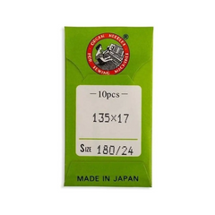 Organ Brand Industrial Machine Needles - System: 135x17, DPx17 - 10/Pack Organ Brand Industrial Machine Needles - System: 135x17, DPx17 - 10/Pack