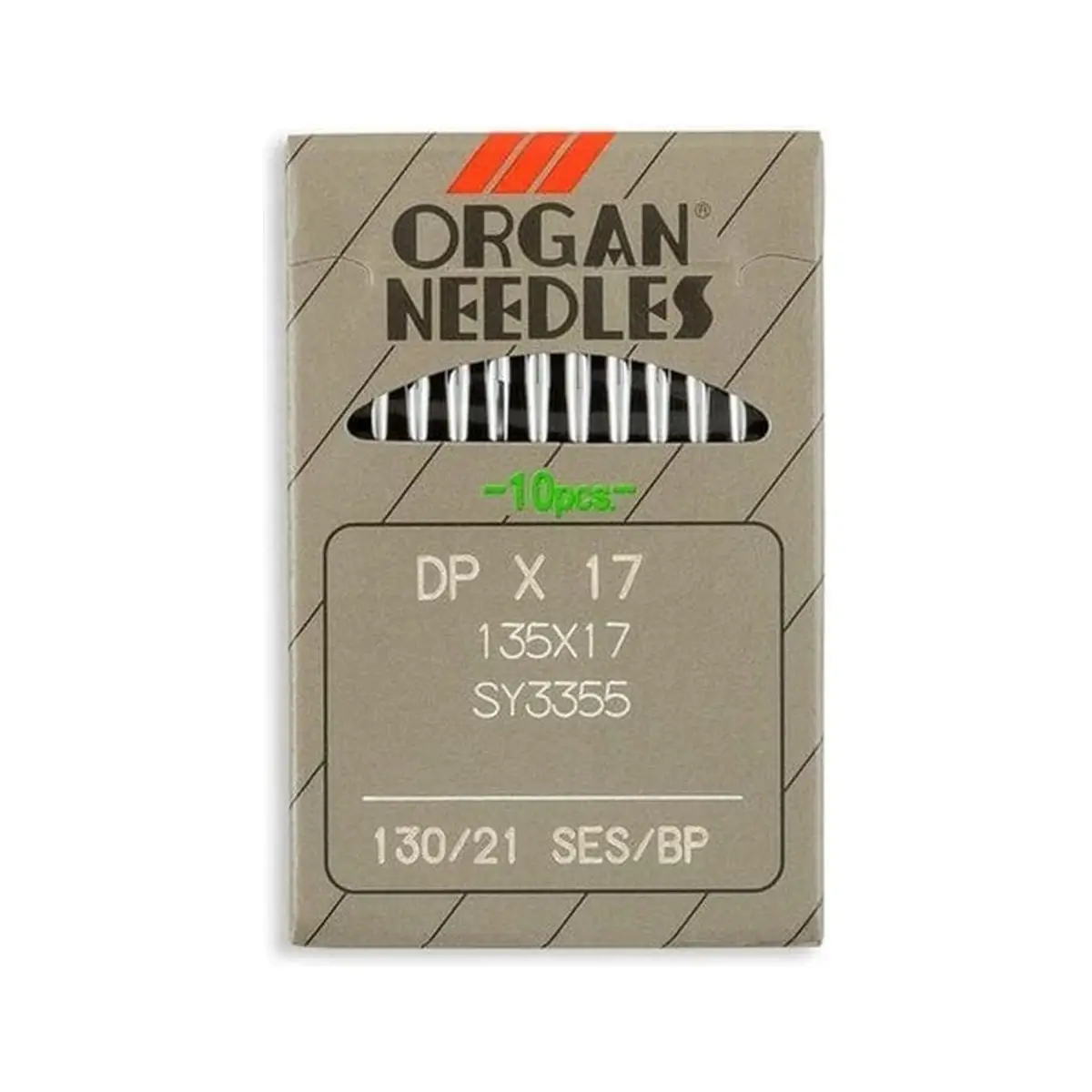 Organ Brand Industrial Machine Needles - System: 135x17, DPx17 - 10/Pack Organ Brand Industrial Machine Needles - System: 135x17, DPx17 - 10/Pack