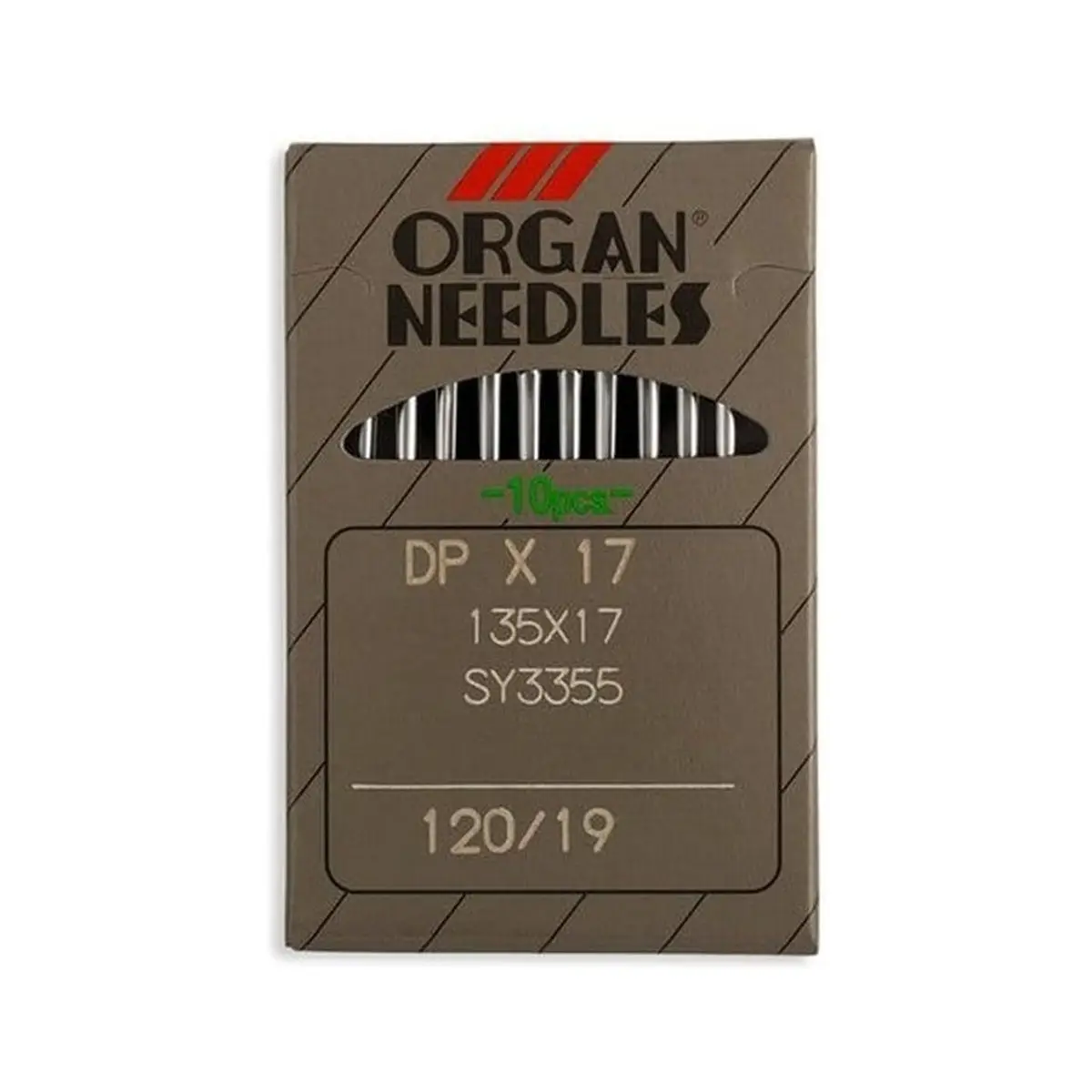 Organ Brand Industrial Machine Needles - System: 135x17, DPx17 - 10/Pack Organ Brand Industrial Machine Needles - System: 135x17, DPx17 - 10/Pack
