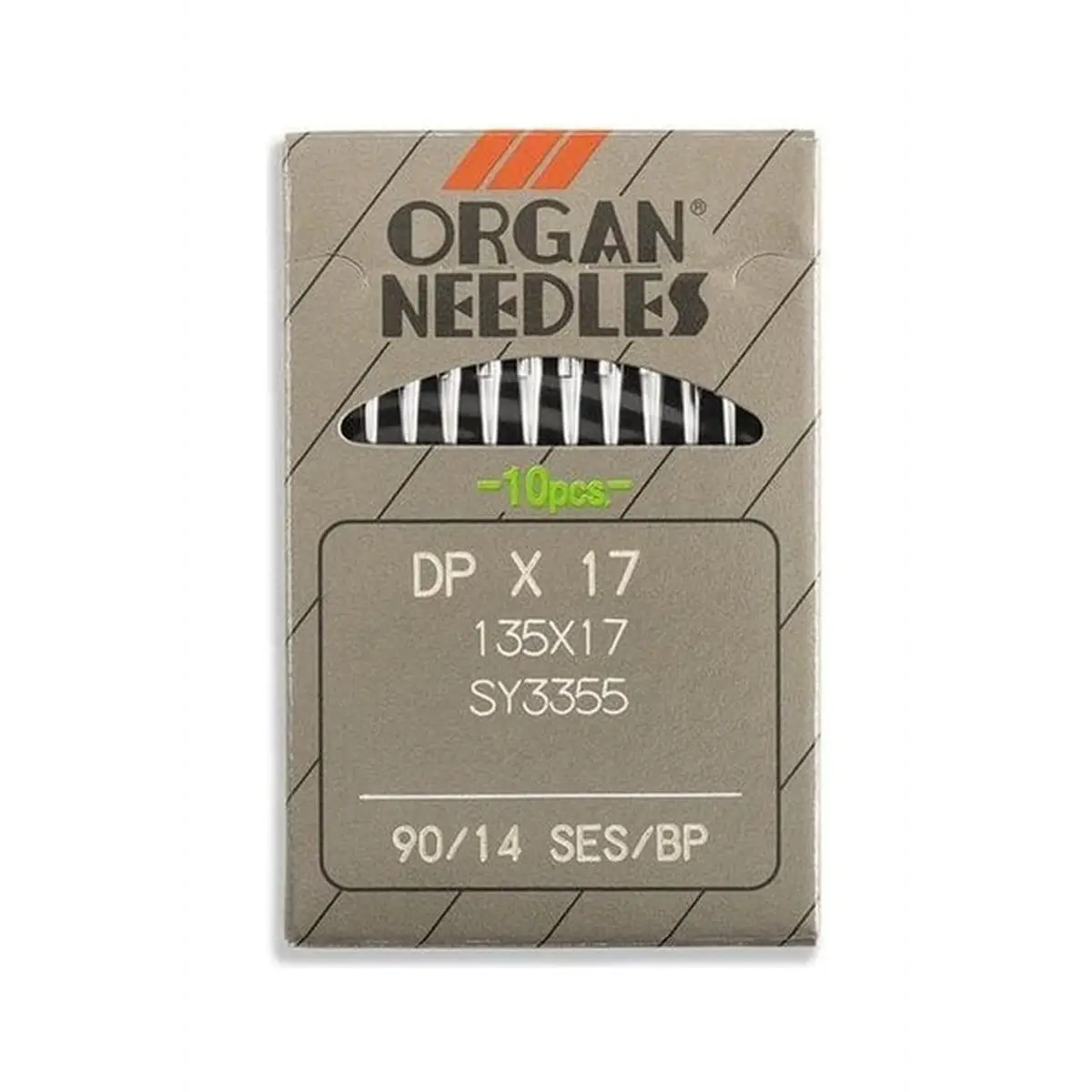 Organ Brand Industrial Machine Needles - System: 135x17, DPx17 - 10/Pack Organ Brand Industrial Machine Needles - System: 135x17, DPx17 - 10/Pack