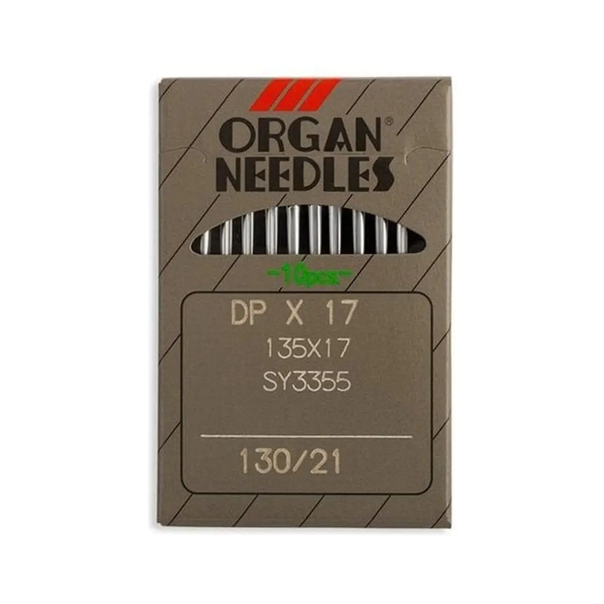Organ Brand Industrial Machine Needles - System: 135x17, DPx17 - 10/Pack Organ Brand Industrial Machine Needles - System: 135x17, DPx17 - 10/Pack