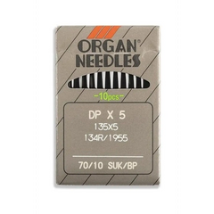 Organ Brand Industrial Machine Needles - System: 135x5, DPx5 10/Pack Organ Brand Industrial Machine Needles - System: 135x5, DPx5 10/Pack