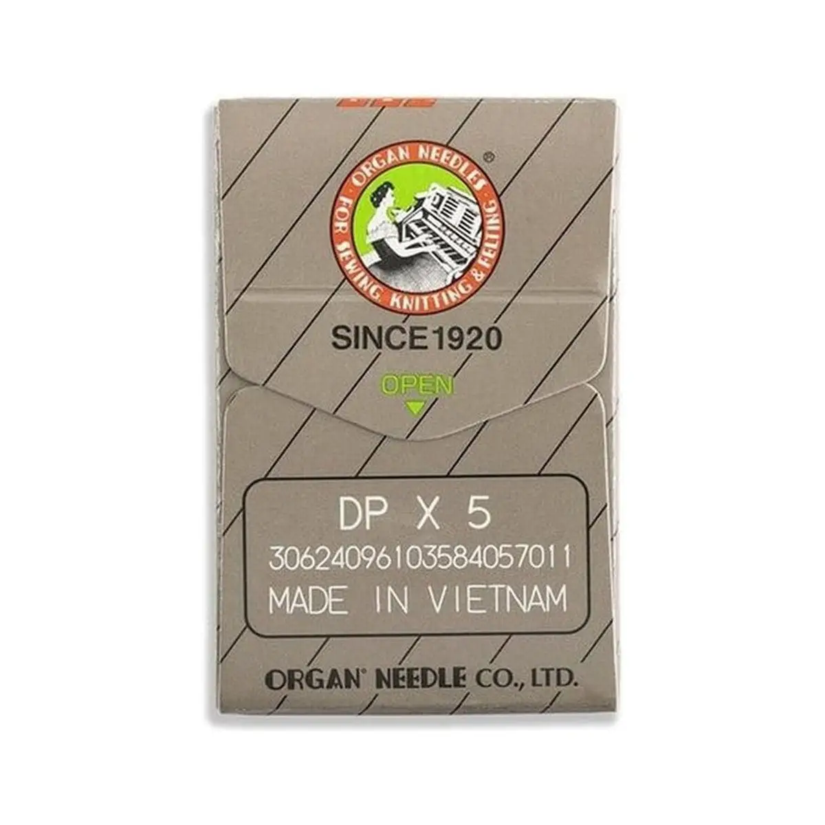 Organ Brand Industrial Machine Needles - System: 135x5, DPx5 10/Pack Organ Brand Industrial Machine Needles - System: 135x5, DPx5 10/Pack