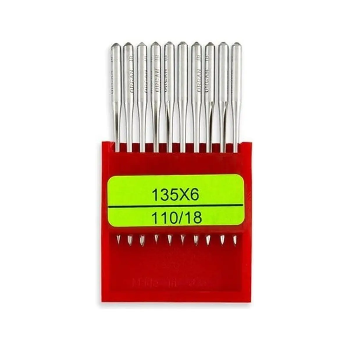 Organ Brand Industrial Machine Needles - System: 135x6 - 10/Pack Organ Brand Industrial Machine Needles - System: 135x6 - 10/Pack