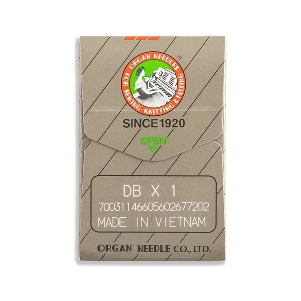 Organ Brand Industrial Machine Needles - System: 16x231, DBx1 Organ Brand Industrial Machine Needles - System: 16x231, DBx1