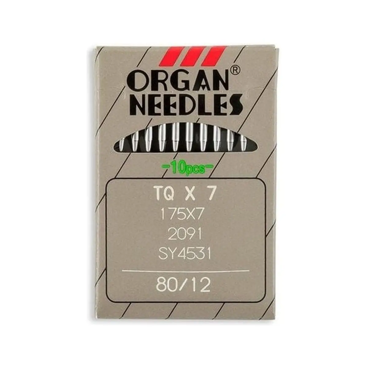 Organ Brand Industrial Machine Needles - System: 175x7, TQx7, SY4531, 2091 - 10/Pack Organ Brand Industrial Machine Needles - System: 175x7, TQx7, SY4531, 2091 - 10/Pack
