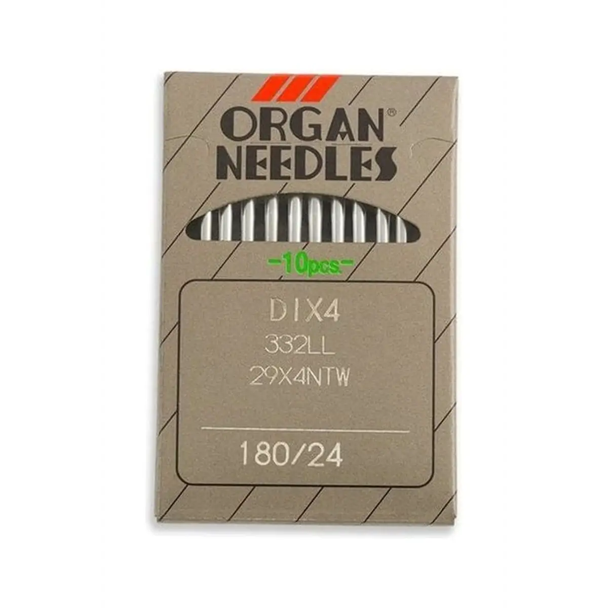 Organ Brand Industrial Machine Needles - System: 29x4NTW, DIx4, 332LL - 10/Pack Organ Brand Industrial Machine Needles - System: 29x4NTW, DIx4, 332LL - 10/Pack