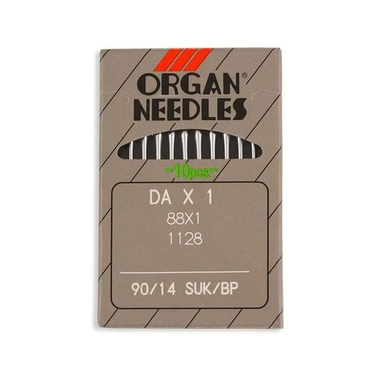 Organ Brand Industrial Machine Needles - System: 88x1, DAx1, 1128 - 10/Pack Organ Brand Industrial Machine Needles - System: 88x1, DAx1, 1128 - 10/Pack