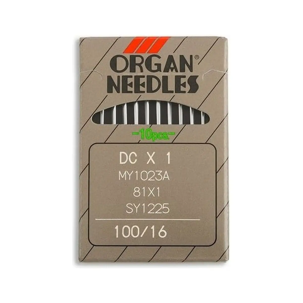 Organ Brand Industrial Machine Needles - System: DCx1, MY1023A, 81x1, SY1225 - 10/Pack Organ Brand Industrial Machine Needles - System: DCx1, MY1023A, 81x1, SY1225 - 10/Pack