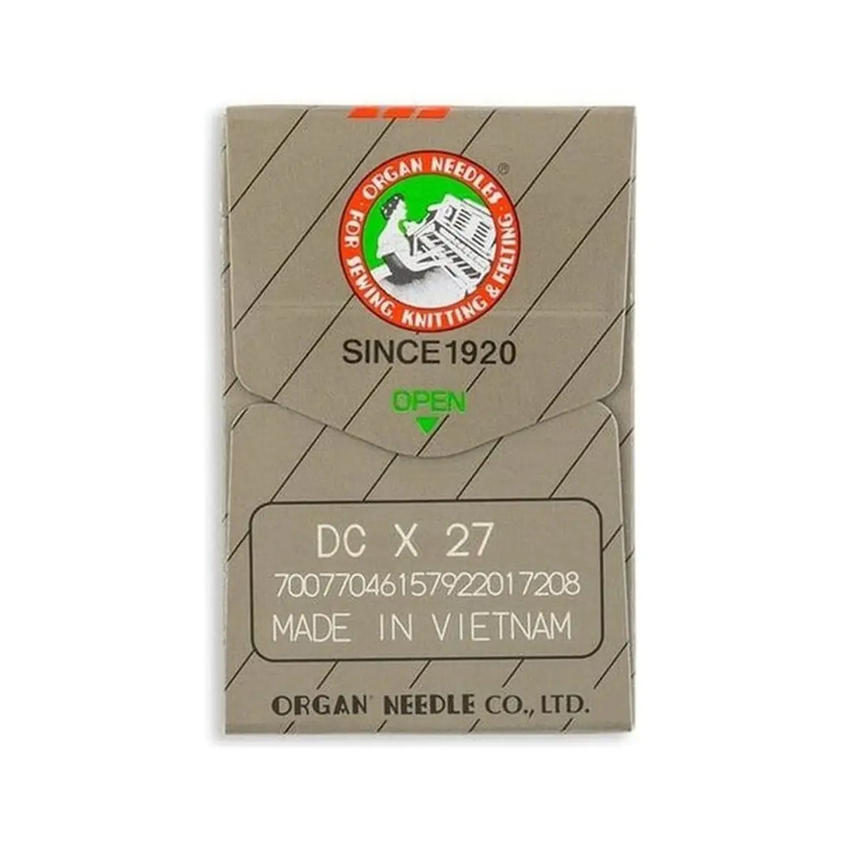 Organ Brand Industrial Machine Needles - System: DCx27, B27 Organ Brand Industrial Machine Needles - System: DCx27, B27