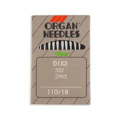Organ Brand Industrial Machine Needles - System: DIx3, 332, 29x3 - 10/Pack Organ Brand Industrial Machine Needles - System: DIx3, 332, 29x3 - 10/Pack
