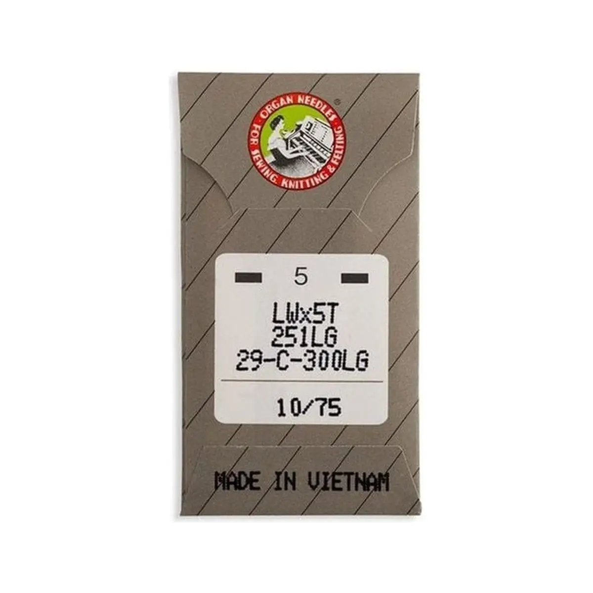 Organ Brand Industrial Machine Needles - System: LWx5T, 251LG Long Organ Brand Industrial Machine Needles - System: LWx5T, 251LG Long