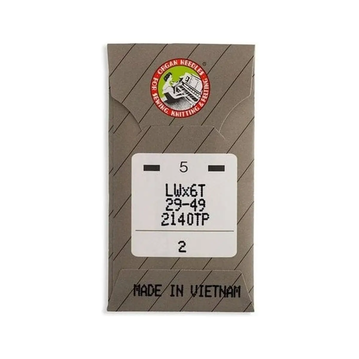 Organ Brand Industrial Machine Needles - System: LWx6T, 29-49 Organ Brand Industrial Machine Needles - System: LWx6T, 29-49