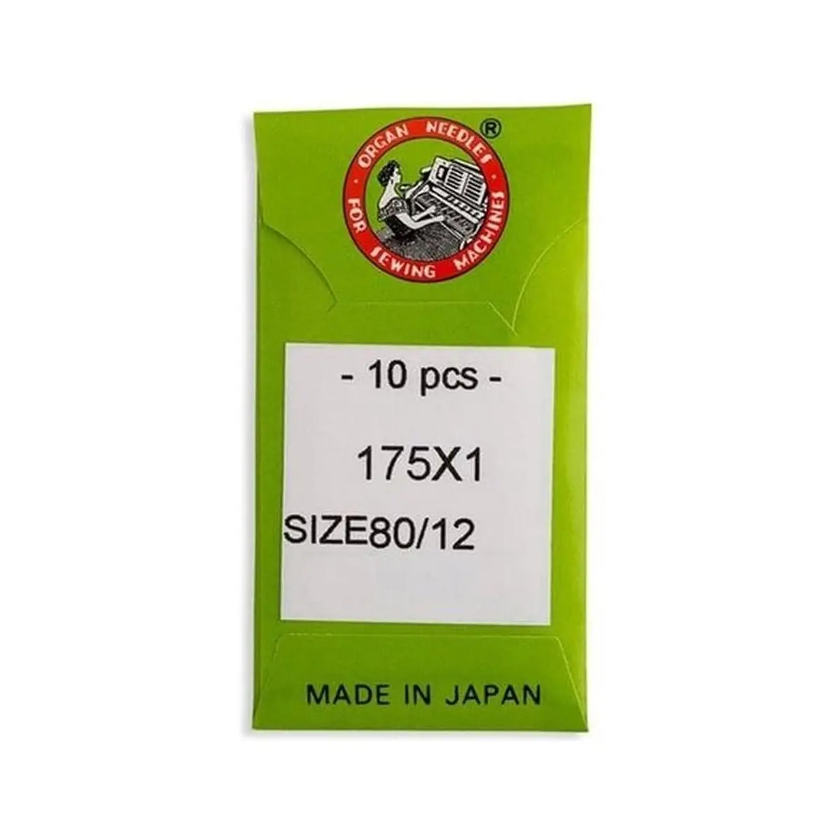 Organ Brand Industrial Machine Needles - System: Qx1, 175x1, 1985, SY2851, 175x1FS, CDx471 - 10/Pack Organ Brand Industrial Machine Needles - System: Qx1, 175x1, 1985, SY2851, 175x1FS, CDx471 - 10/Pack