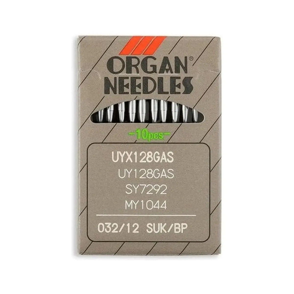 Organ Brand Industrial Machine Needles - System: UYx128GAS, UY128GAS, SY7292, MY1044 - 10/Pack Organ Brand Industrial Machine Needles - System: UYx128GAS, UY128GAS, SY7292, MY1044 - 10/Pack