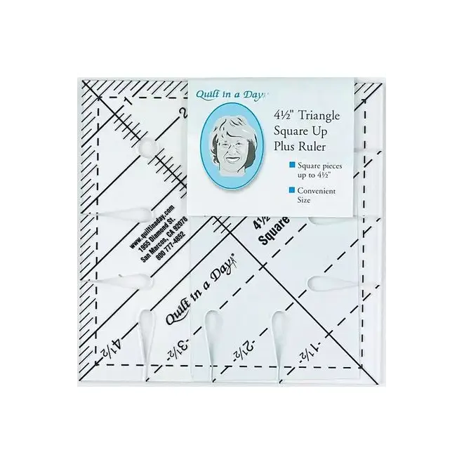 Quilt in a Day Triangle Square Up PLUS - 4.5" Ruler Quilt in a Day Triangle Square Up PLUS - 4.5" Ruler