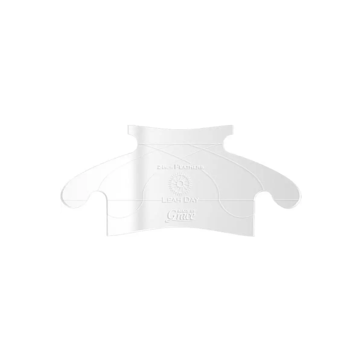 Ruler Template - 2in Feather Ruler Template - 2in Feather
