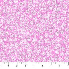 Patrick Lose Fabrics-Pink Lace, 10135-21 (Sold By 1/2 Meter) Patrick Lose Fabrics-Pink Lace, 10135-21 (Sold By 1/2 Meter)