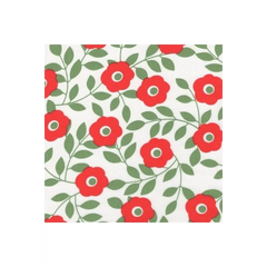 Coton Calicos Red Floral - 14-2000-0405 Coton Calicos Red Floral - 14-2000-0405