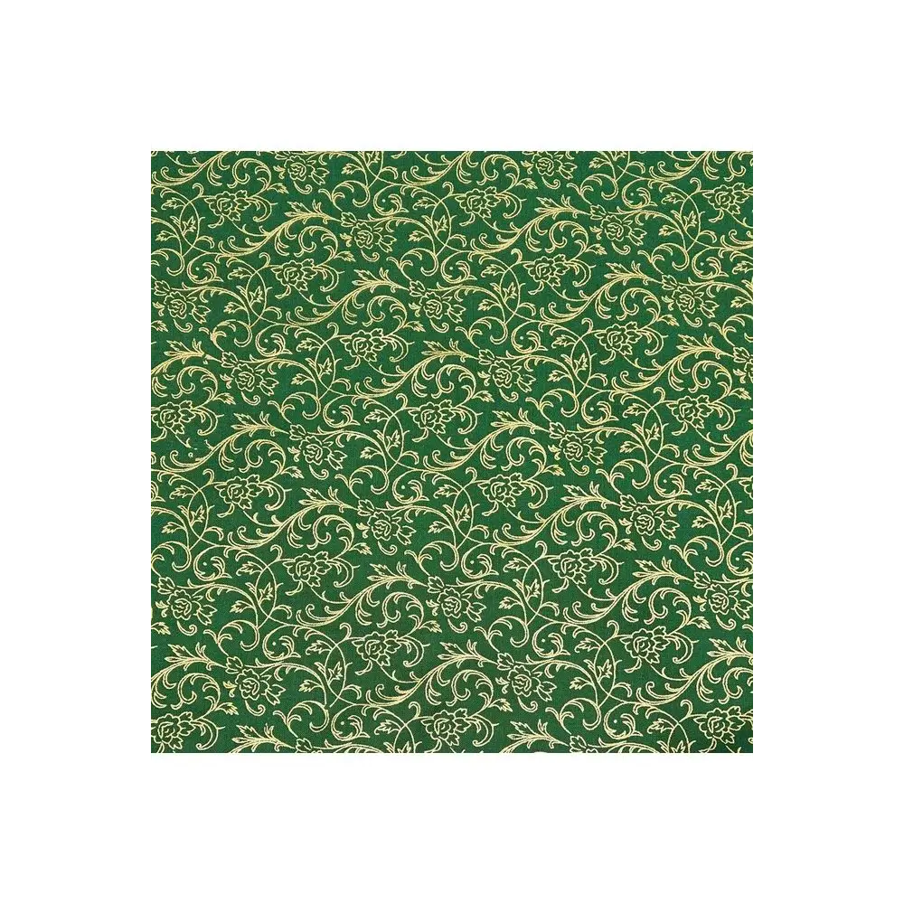 Fabric, Siltex Fabrics, Metallic Christmas Collection - Metallic Vines Fabric, Siltex Fabrics, Metallic Christmas Collection - Metallic Vines