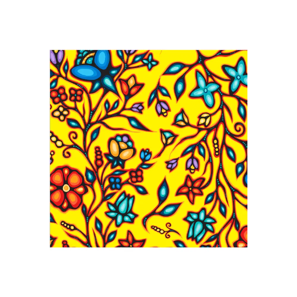 Ojibway Florals Yellow - JT-OF02-YELO Ojibway Florals Yellow - JT-OF02-YELO