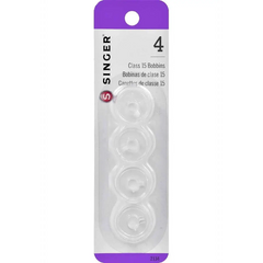 SINGER® Class 15 Bobbins - Transparent - All About Sewing  SINGER® Class 15 Bobbins - Transparent - All About Sewing