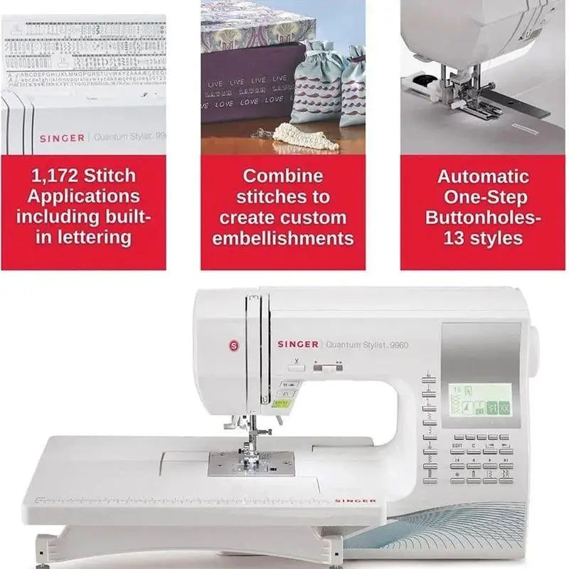 SINGER® Quantum Stylist 9960 Sewing Machine