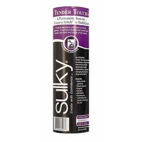 Sulky Cut Away Tender Touch Iron-On Backing White 8in x 9yds - Stabilizer Sulky Cut Away Tender Touch Iron-On Backing White 8in x 9yds - Stabilizer
