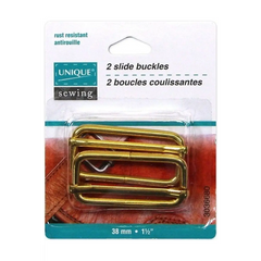 UNIQUE SEWING Slide Buckle - Metal - 38mm 1 1/2? - 2 pcs UNIQUE SEWING Slide Buckle - Metal - 38mm 1 1/2? - 2 pcs