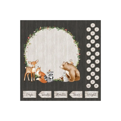 Woodland Adventures Milestone Panel - DP25262-96 Woodland Adventures Milestone Panel - DP25262-96