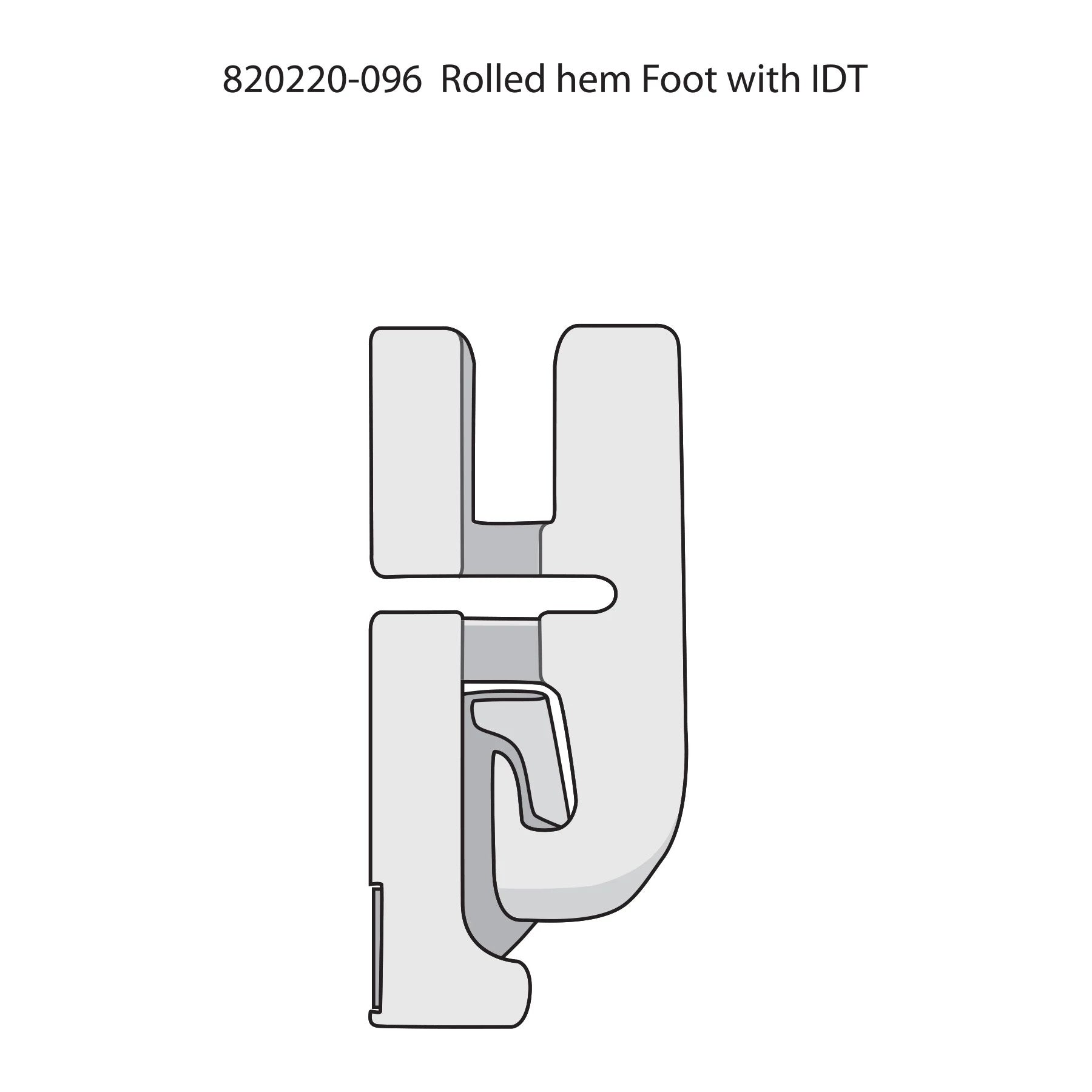 PFAFF® 2 mm Rolled Hem Foot
