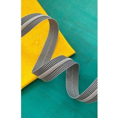 Black Stripe Zipper Tape with Nickel Teeth 3 Yards Black Stripe Zipper Tape with Nickel Teeth 3 Yards